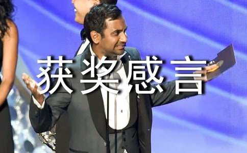 企業(yè)獲獎感言