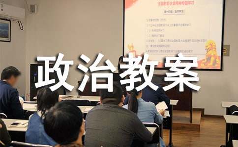 初中政治教案范例